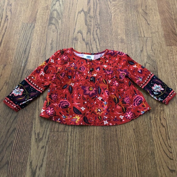 Old Navy Floral Blouse, 18-24 Months - Picture 2 of 6
